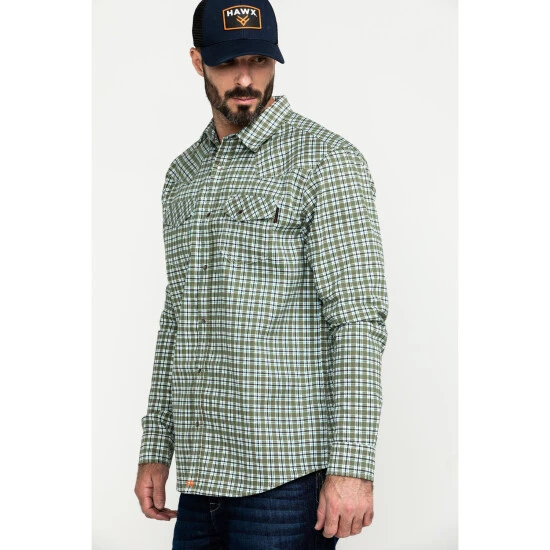 Deals ???? Cody James Men's FR Woven Plaid Long Sleeve Button Down Work ???? Shirt Light Blue ???? 3 Deals ???? Cody James Men's FR Woven Plaid Long Sleeve Button Down Work ???? Shirt Light Blue ???? - Image 3