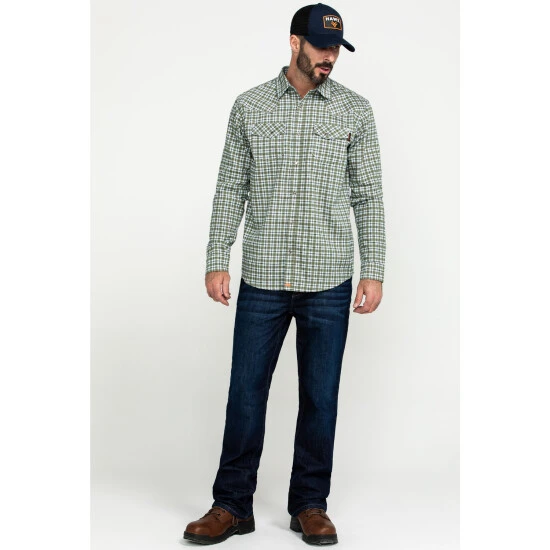 Deals ???? Cody James Men's FR Woven Plaid Long Sleeve Button Down Work ???? Shirt Light Blue ???? 6 Deals ???? Cody James Men's FR Woven Plaid Long Sleeve Button Down Work ???? Shirt Light Blue ???? - Image 6