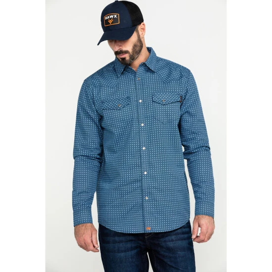 Deals ???? Cody James Men's FR Woven Plaid Long Sleeve Button Down Work ???? Shirt Light Blue ???? 7 Deals ???? Cody James Men's FR Woven Plaid Long Sleeve Button Down Work ???? Shirt Light Blue ???? - Image 7