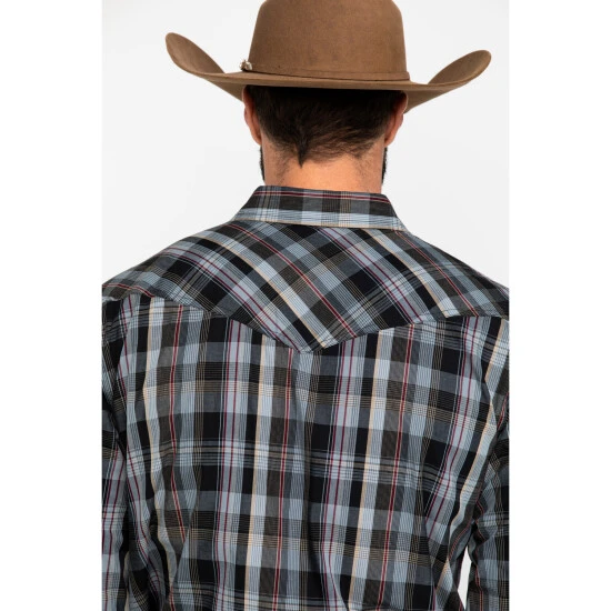Best Pirce ❤️ Cody James Men's Chapman Small Plaid Long Sleeve Western ???? Shirt Black ???? 5 Best Pirce ❤️ Cody James Men's Chapman Small Plaid Long Sleeve Western ???? Shirt Black ???? - Image 5
