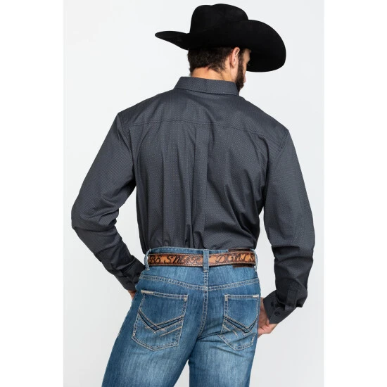 Discount ???? Cody James Core Men's Burton Geo Print Long Sleeve Western ???? Shirt Grey ❤️ 2 Discount ???? Cody James Core Men's Burton Geo Print Long Sleeve Western ???? Shirt Grey ❤️ - Image 2