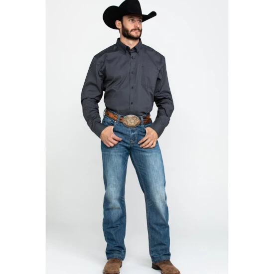 Discount ???? Cody James Core Men's Burton Geo Print Long Sleeve Western ???? Shirt Grey ❤️ 6 Discount ???? Cody James Core Men's Burton Geo Print Long Sleeve Western ???? Shirt Grey ❤️ - Image 6