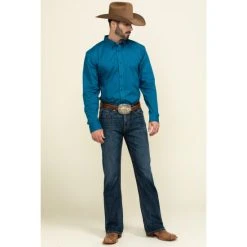 Wholesale ???? Cody James Core Men's Ringfield Micro Geo Print Long Sleeve Western ???? Shirt Black ???? -Cody James -shop unnamed file 3796