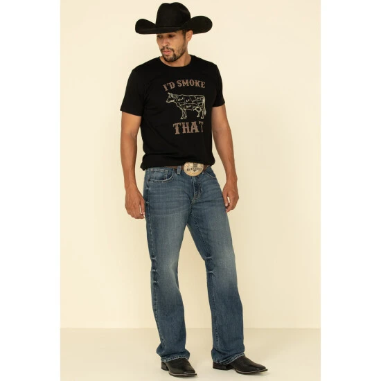 Hot Sale ✨ Cody James Men's Fisticuffs Rigid Relaxed Straight Medium Wash ???? Jeans Blue ???? 5 Hot Sale ✨ Cody James Men's Fisticuffs Rigid Relaxed Straight Medium Wash ???? Jeans Blue ???? - Image 5