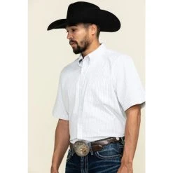 Discount ???? Cody James Core Men's Weekend Warrior Striped Short Sleeve Western ???? Shirt White ???? -Cody James -shop unnamed file 3828