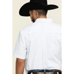 Discount ???? Cody James Core Men's Weekend Warrior Striped Short Sleeve Western ???? Shirt White ???? -Cody James -shop unnamed file 3830