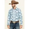 Wholesale ???? Cody James Men's Lovelace Large Paisley Print Long Sleeve Western ???? Shirt White ????