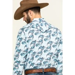 Wholesale ???? Cody James Men's Lovelace Large Paisley Print Long Sleeve Western ???? Shirt White ???? -Cody James -shop unnamed file 3842