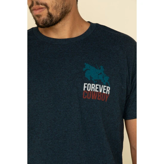 Discount ❤️ Cody James Men's Forever Cowboy Graphic Short Sleeve T-Shirt Blue ❤️ 4 Discount ❤️ Cody James Men's Forever Cowboy Graphic Short Sleeve T-Shirt Blue ❤️ - Image 4
