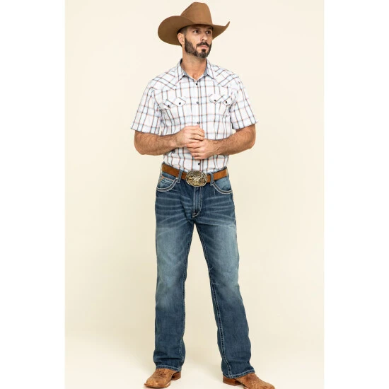 Budget ???? Cody James Men's Neon Glow Plaid Short Sleeve Western ???? Shirt White ???? 6 Budget ???? Cody James Men's Neon Glow Plaid Short Sleeve Western ???? Shirt White ???? - Image 6