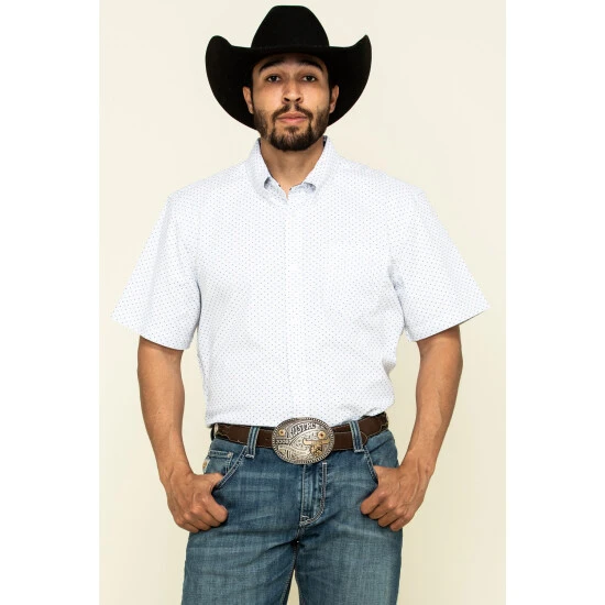 New ???? Cody James Core Men's Crossroads Geo Print Short Sleeve Western ???? Shirt - Tall White ???? 1 New ???? Cody James Core Men's Crossroads Geo Print Short Sleeve Western ???? Shirt - Tall White ????