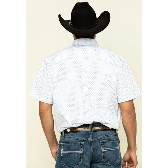 New ???? Cody James Core Men's Crossroads Geo Print Short Sleeve Western ???? Shirt - Tall White ???? 2 New ???? Cody James Core Men's Crossroads Geo Print Short Sleeve Western ???? Shirt - Tall White ???? - Image 2