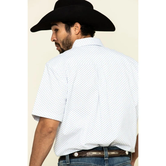 New ???? Cody James Core Men's Crossroads Geo Print Short Sleeve Western ???? Shirt - Tall White ???? 5 New ???? Cody James Core Men's Crossroads Geo Print Short Sleeve Western ???? Shirt - Tall White ???? - Image 5
