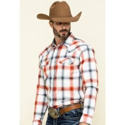 Buy ???? Cody James Men's Prairie Large Plaid Long Sleeve Western ???? Shirt White ???? -Cody James -shop unnamed file 3909