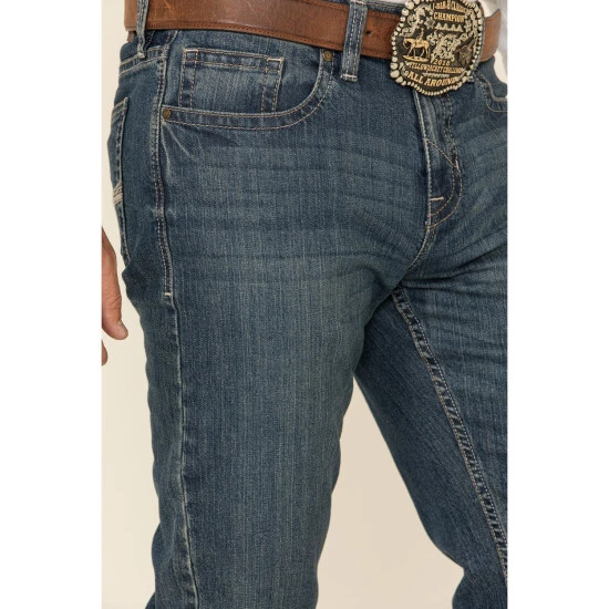 Promo ???? Cody James Men's High Roller Mid Tier Medium Wash Stretch Slim Straight ???? Jeans Blue ✨ 3 Promo ???? Cody James Men's High Roller Mid Tier Medium Wash Stretch Slim Straight ???? Jeans Blue ✨ - Image 3