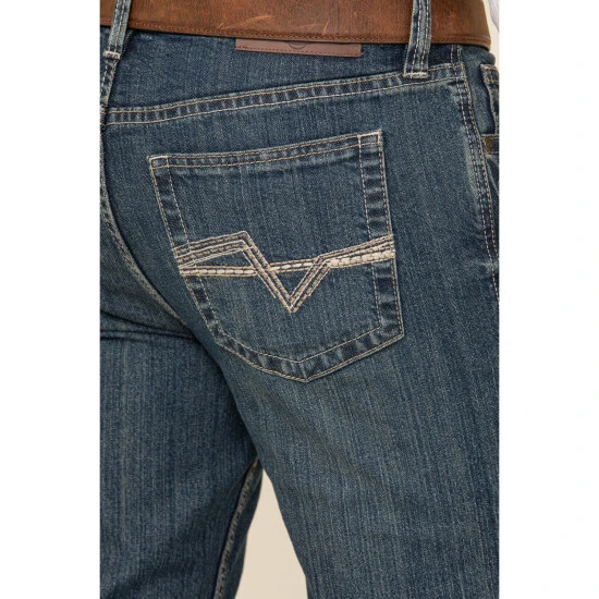 Promo ???? Cody James Men's High Roller Mid Tier Medium Wash Stretch Slim Straight ???? Jeans Blue ✨ 4 Promo ???? Cody James Men's High Roller Mid Tier Medium Wash Stretch Slim Straight ???? Jeans Blue ✨ - Image 4