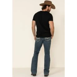 Hot Sale ???? Cody James Core Men's High Roller Top Tier Medium Wash Stretch Slim Bootcut ???? Jeans Blue ???? -Cody James -shop unnamed file 3928