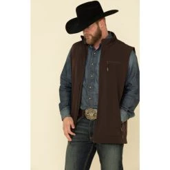 Buy ???? Cody James Core Men's Brown Wrightwood Zip Front Vest - Tall ✨