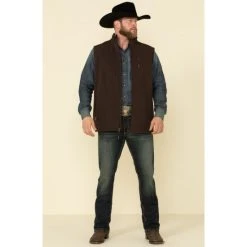 Buy ???? Cody James Core Men's Brown Wrightwood Zip Front Vest - Tall ✨ -Cody James -shop unnamed file 3939