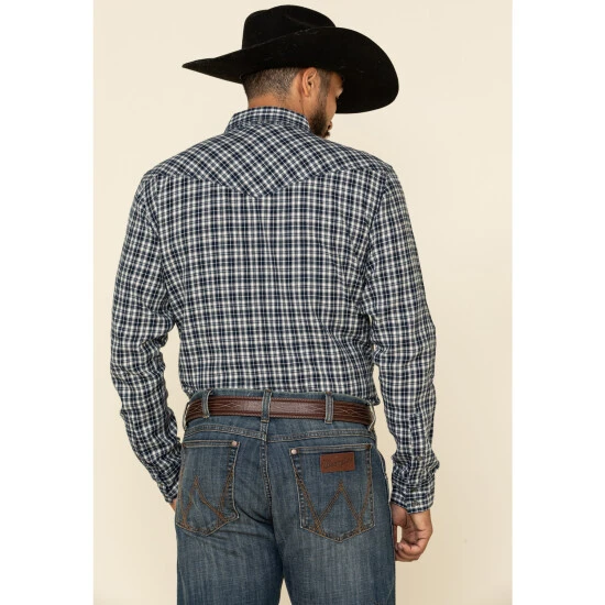 Deals ???? Cody James Men's Ash Small Plaid Long Sleeve Western Flannel ???? Shirt Navy ⌛ 3 Deals ???? Cody James Men's Ash Small Plaid Long Sleeve Western Flannel ???? Shirt Navy ⌛ - Image 3
