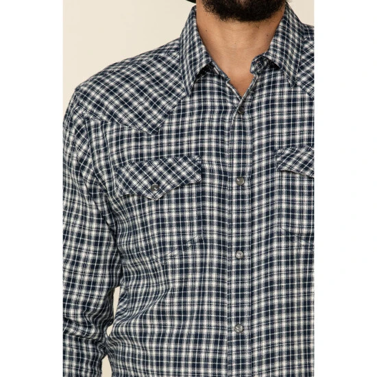 Deals ???? Cody James Men's Ash Small Plaid Long Sleeve Western Flannel ???? Shirt Navy ⌛ 4 Deals ???? Cody James Men's Ash Small Plaid Long Sleeve Western Flannel ???? Shirt Navy ⌛ - Image 4