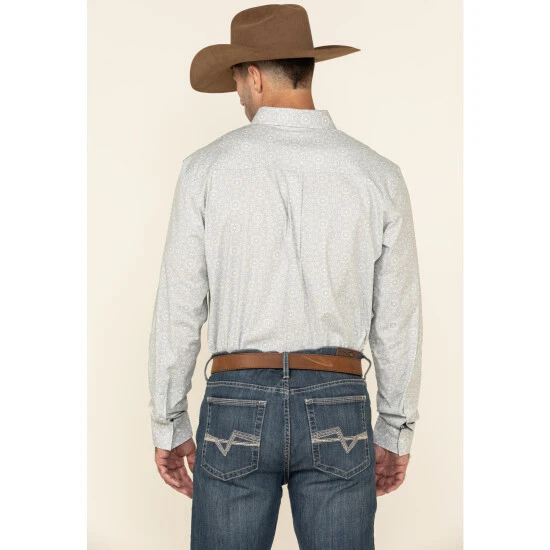 Hot Sale ???? Cody James Men's Hemlock Medallion Print Long Sleeve Western ???? Shirt Grey ???? 5 Hot Sale ???? Cody James Men's Hemlock Medallion Print Long Sleeve Western ???? Shirt Grey ???? - Image 5