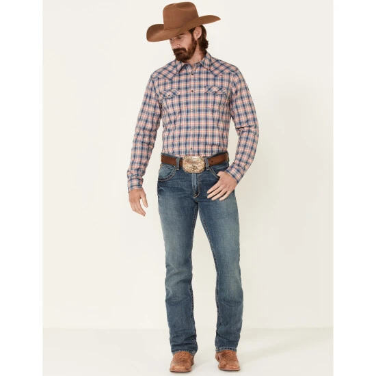 Best Pirce ???? Cody James Men's Liberty Bell Large Dobby Plaid Long Sleeve Snap Western ???? Shirt - Tall Navy ???? 2 Best Pirce ???? Cody James Men's Liberty Bell Large Dobby Plaid Long Sleeve Snap Western ???? Shirt - Tall Navy ???? - Image 2