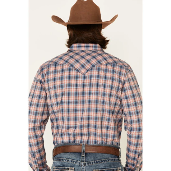 Best Pirce ???? Cody James Men's Liberty Bell Large Dobby Plaid Long Sleeve Snap Western ???? Shirt - Tall Navy ???? 4 Best Pirce ???? Cody James Men's Liberty Bell Large Dobby Plaid Long Sleeve Snap Western ???? Shirt - Tall Navy ???? - Image 4