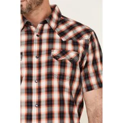 Promo ???? Cody James Men's Freehand Large Plaid Short Sleeve Snap Western ???? Shirt Multi ???? -Cody James -shop unnamed file 4009