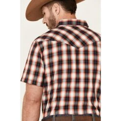 Promo ???? Cody James Men's Freehand Large Plaid Short Sleeve Snap Western ???? Shirt Multi ???? -Cody James -shop unnamed file 4011