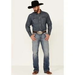 Budget ???? Cody James Core Men's Silver Spur Medium Wash Performance Stretch Slim Bootcut ???? Jeans Blue ????
