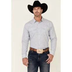 Buy ✔️ Cody James Men's Adventure Solid Dobby Long Sleeve Snap Western ???? Shirt Light Blue ????