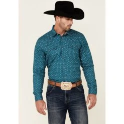 Best reviews of ???? Cody James Men's Direction Southwestern Stripe Long Sleeve Snap Western ???? Shirt Blue ????