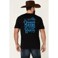 Top 10 ???? Cody James Men's Bourbon Beers Bandits Graphic Short Sleeve T-Shirt Medium Red ???? -Cody James -shop unnamed file 4063