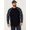 Flash Sale ???? Cody James Men's FR Navy Camo Long Sleeve Work T-Shirt ????