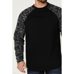 Hot Sale ???? Cody James Men's FR Black Camo Long Sleeve Work T-Shirt ???? -Cody James -shop unnamed file 4126