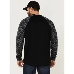 Hot Sale ???? Cody James Men's FR Black Camo Long Sleeve Work T-Shirt ???? -Cody James -shop unnamed file 4127