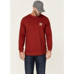 Cheap ???? Cody James Men's FR Bossa Nova Graphic Long Sleeve Work T-Shirt Medium Blue ????