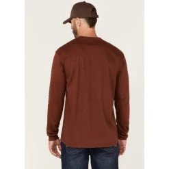 Brand new ???? Cody James Men's FR Wine Logo Long Sleeve Work T-Shirt - Tall Mahogany ???? -Cody James -shop unnamed file 4135