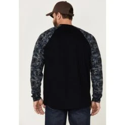 Best deal ???? Cody James Men's FR Camo Long Sleeve Work T-Shirt - Tall Navy ???? -Cody James -shop unnamed file 4147
