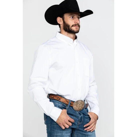 Promo ???? Cody James Core Men's Solid White Long Sleeve Western ???? Shirt - Big & Tall ???? 3 Promo ???? Cody James Core Men's Solid White Long Sleeve Western ???? Shirt - Big & Tall ???? - Image 3