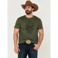 Top 10 ???? Cody James Men's Monument Valley Diamond Graphic Short Sleeve T-Shirt Olive ????