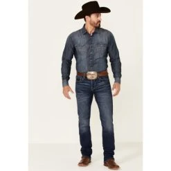 Outlet ???? Cody James Core Men's Cayuse Med Stretch Slim Straight ???? Jeans Blue ✨