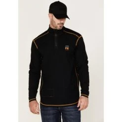 Wholesale ???? Cody James Men's FR Knit 1/4 Zip-Front Work Pullover Black ????
