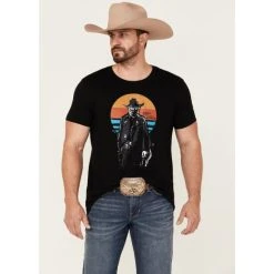 Best reviews of ⌛ Cody James Men's Sunset Bandit Skull Black Graphic Short Sleeve T-Shirt ⭐