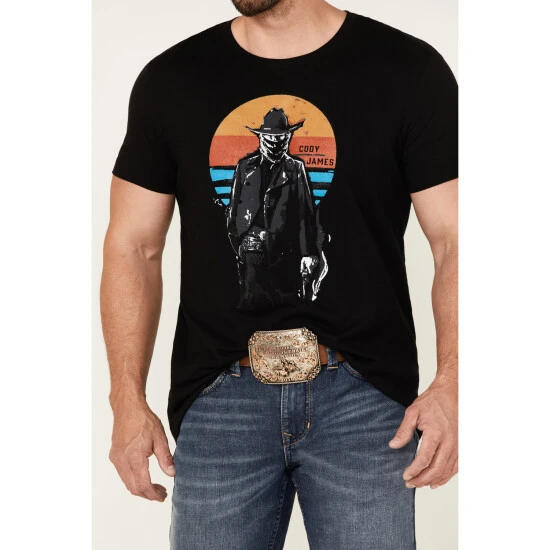Best reviews of ⌛ Cody James Men's Sunset Bandit Skull Black Graphic Short Sleeve T-Shirt ⭐ 3 Best reviews of ⌛ Cody James Men's Sunset Bandit Skull Black Graphic Short Sleeve T-Shirt ⭐ - Image 3