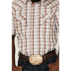 Budget ✔️ Cody James Men's Mount Vernon Small Plaid Short Sleeve Snap Western ???? Shirt Brown/blue ???? 6 Budget ✔️ Cody James Men's Mount Vernon Small Plaid Short Sleeve Snap Western ???? Shirt Brown/blue ???? -Cody James -shop unnamed file 4324