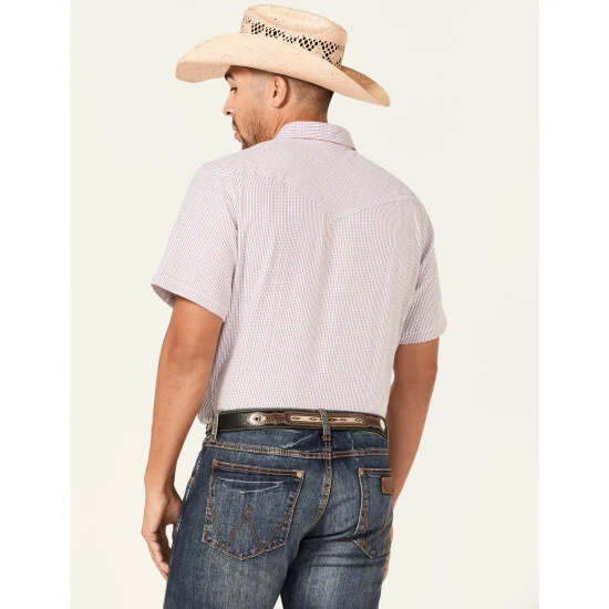 Promo ???? Cody James Men's Redfield Dobby Stripe Short Sleeve Snap Western ???? Shirt White ???? 4 Promo ???? Cody James Men's Redfield Dobby Stripe Short Sleeve Snap Western ???? Shirt White ???? - Image 4