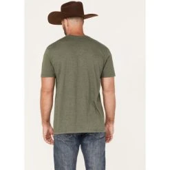 Best Sale ???? Cody James Men's Linear Scenic Longhorn Skull Graphic T-Shirt Olive ???? -Cody James -shop unnamed file 4349
