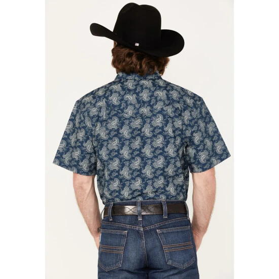 Best Pirce ⭐ Cody James Men's Showcase Paisley Print Snap Western ???? Shirt Navy ???? 4 Best Pirce ⭐ Cody James Men's Showcase Paisley Print Snap Western ???? Shirt Navy ???? - Image 4